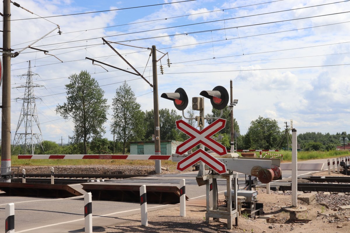 Закрытие переезда.